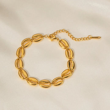Hollow Shell Golden Bracelet